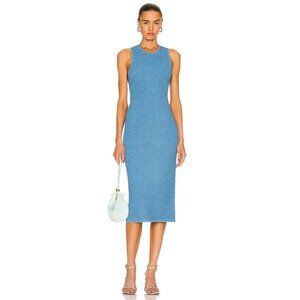 GALVAN Selene Dress in Electric Blue Midi